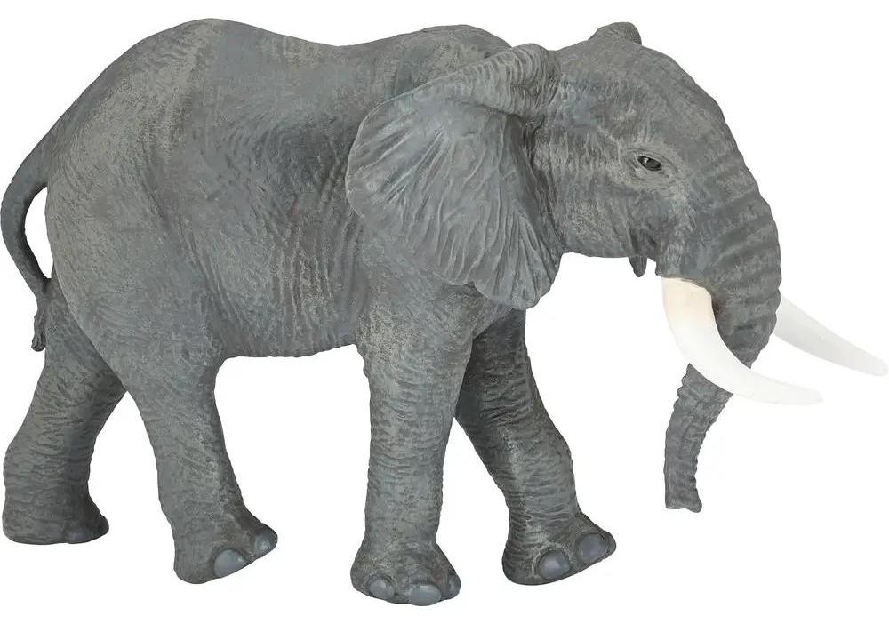 Papo Großer Afrikanischer Elefant, 0,8 Jahr(e), Large figurines, Grau, PVC 50198