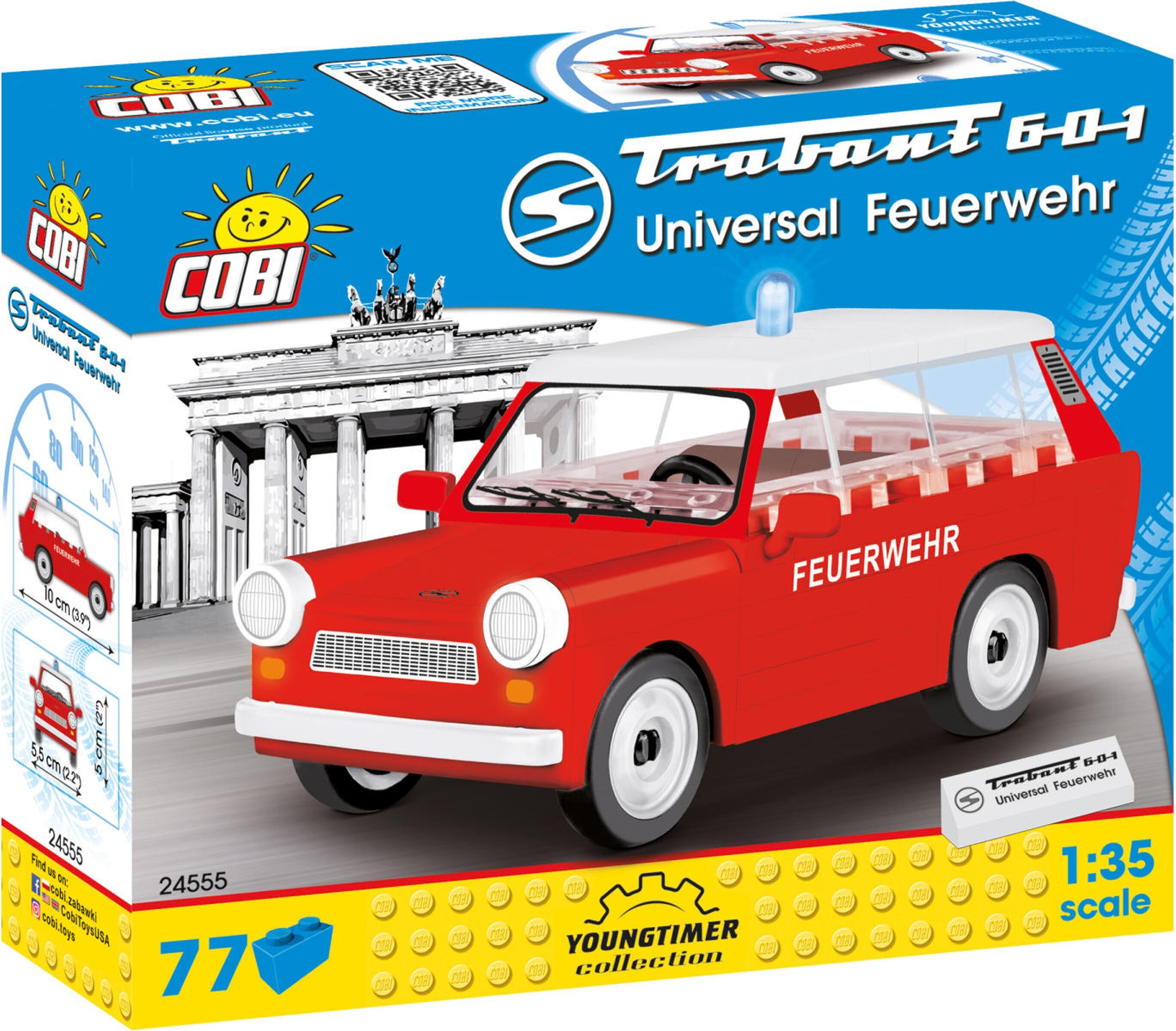 Cobi Youngtimer 24555 Trabant 601 Univer.Feuer 24555