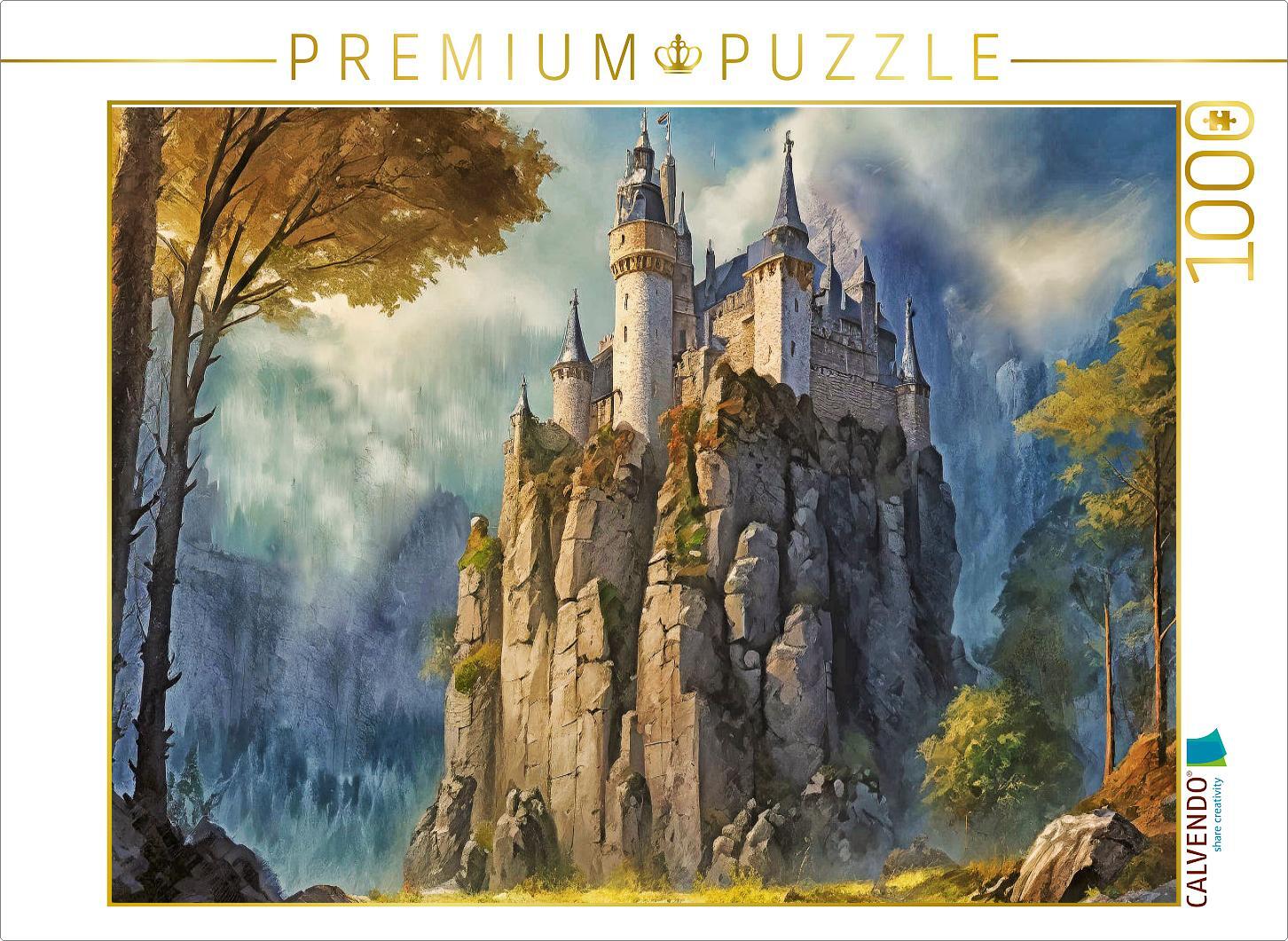 CALVENDO Puzzle Die Felsenburg | 1000 Teile Lege-Größe 64x48cm Foto-Puzzle für glückliche Stunden