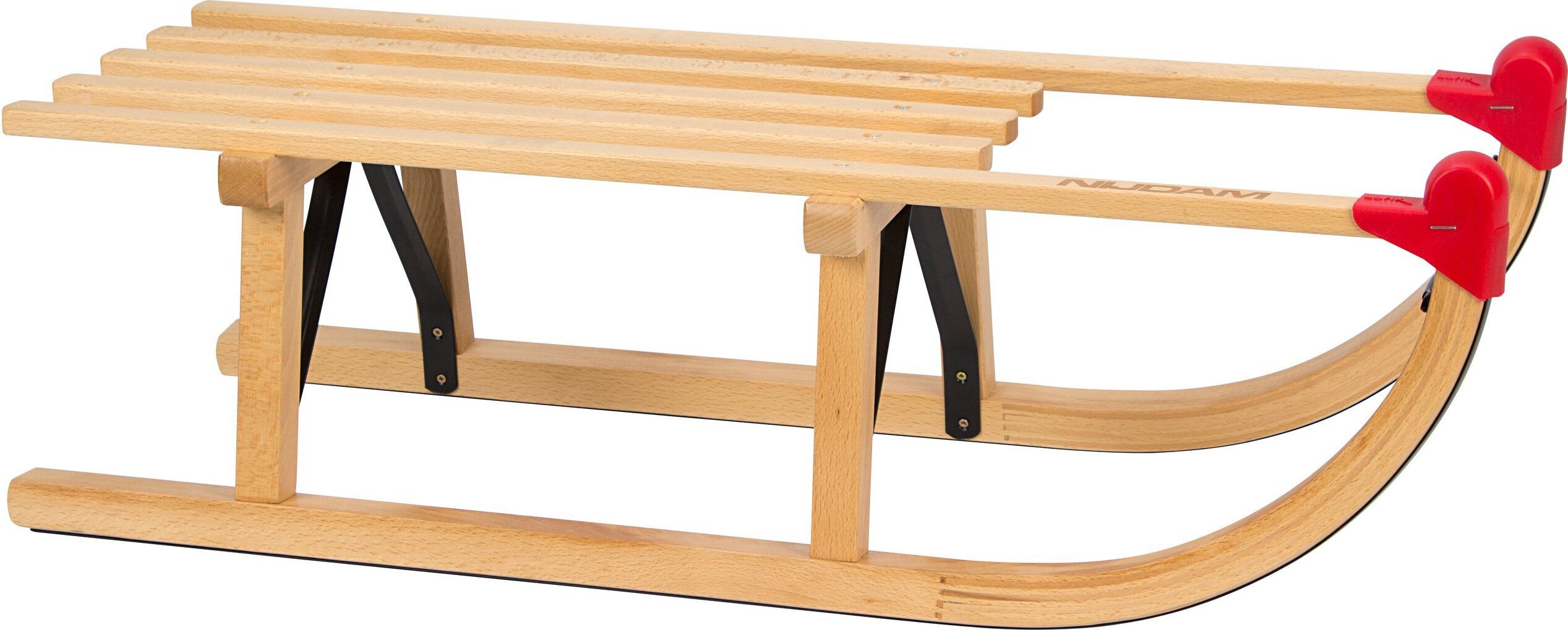Nijdam Davos Schlitten – Schlitten – S – 80 cm – Holz – Rot 92493