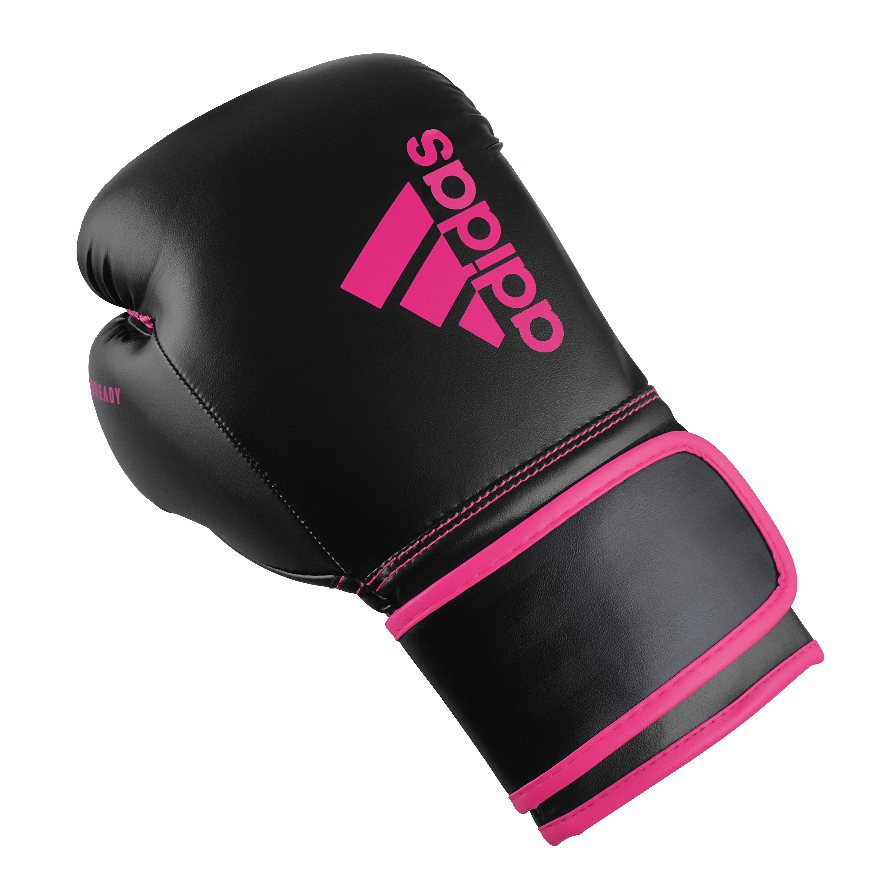 Adidas Boxhandschuhe Hybrid 80, 8 oz., Schwarz-Pink
