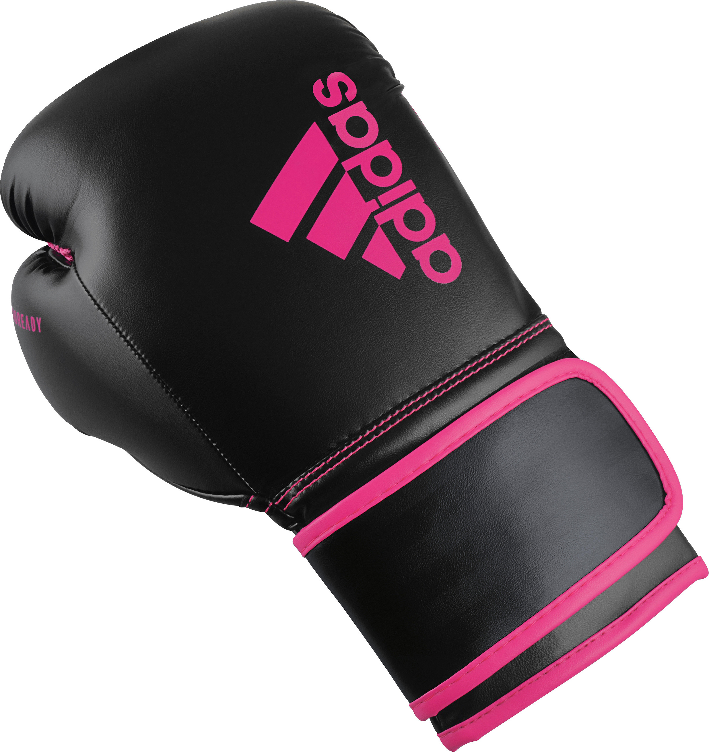 Adidas Boxhandschuhe Hybrid 80, 8 oz., Schwarz-Pink