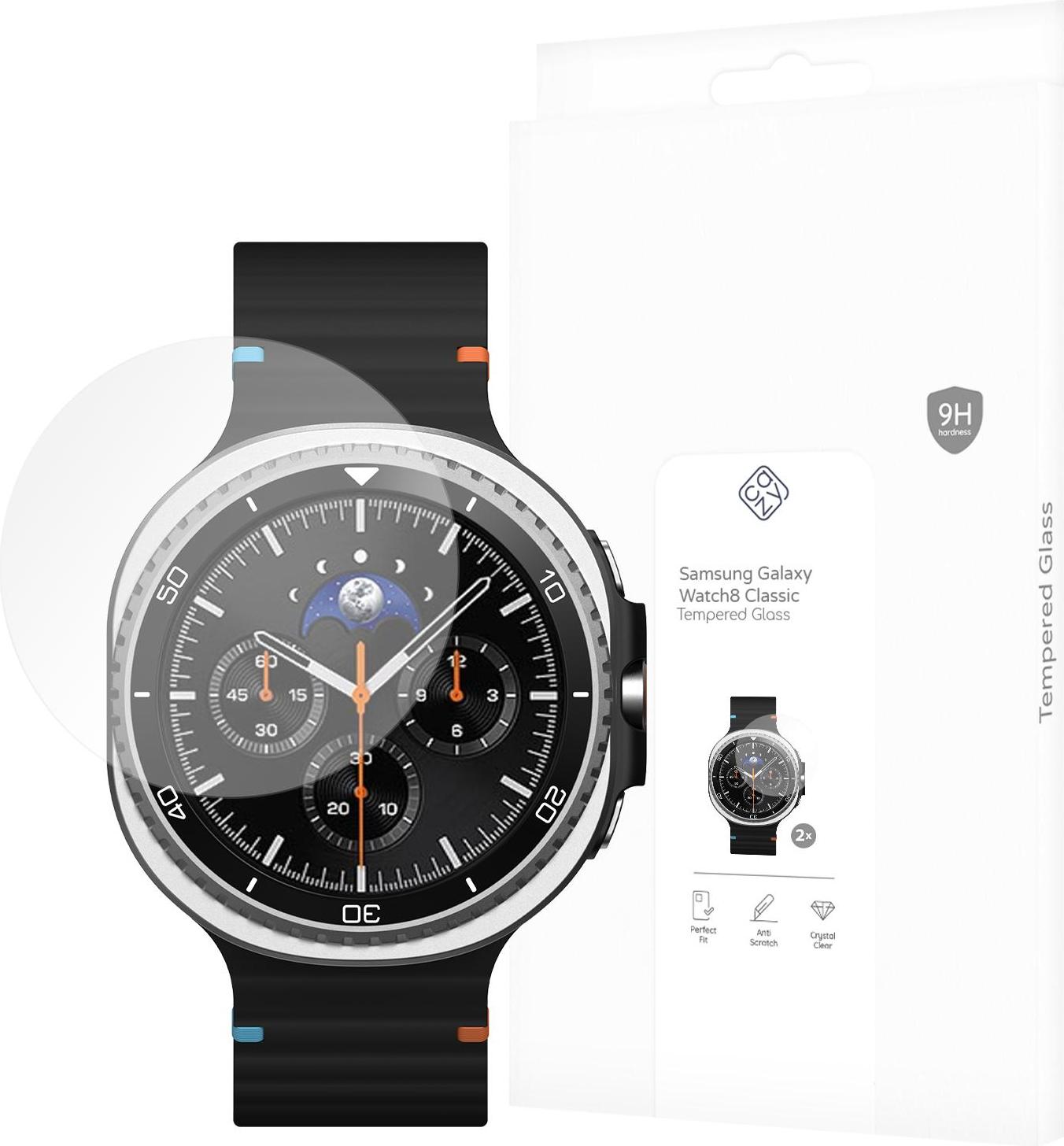 Schutzfolie Samsung Galaxy Watch8 Classic - Panzerglas - Cazy - Transparant SSGW8CSPG