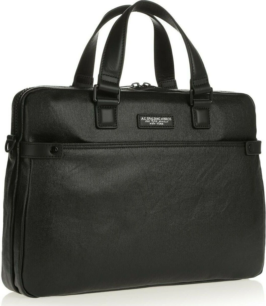 Umhängetasche A.G.Spalding&Bros. 970814 Uni Schwarz Leder