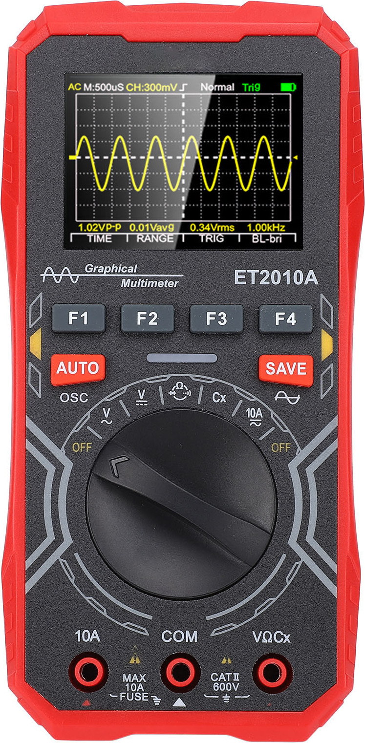 Prenosný multimeter Osciloskop Automatický spánok 1MHz šírka pásma 2,5Msps vzorkovacia frekvencia 2,4in 2 v 1 Mini prenosný osciloskop