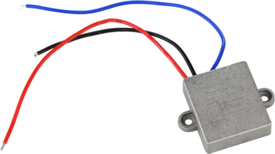 Trade-Shop Vollmetall Anlaufwiderstand / Sanftanlauf / Softstart mit Ösen 12A 230V inkl. 3 Kabel für Maschinen mit bis zu 250V Stromlast / staubdicht 171524020