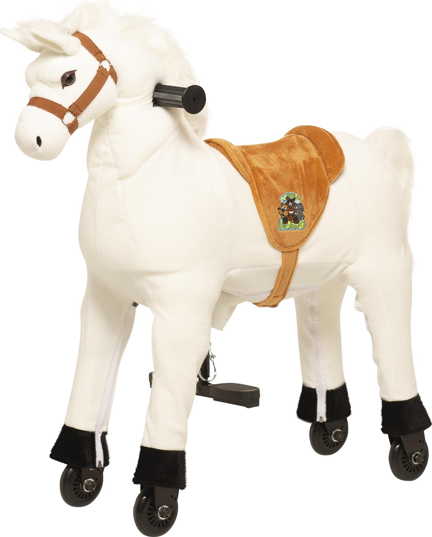 Animal Riding Reitpferd Snowy small (Kinder 3 Jahre, Sattelhöhe 56 cm, Rollen) Animal riding-Reitpferd-Spielzeug