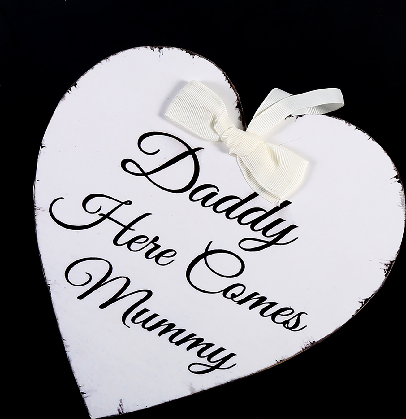 Cocosity Wooden Hanging Sign,Party Hanging Sign,Hanging Plaque,Vintage Hanging Sign,Love Heart Sign,Heart Shape Sign