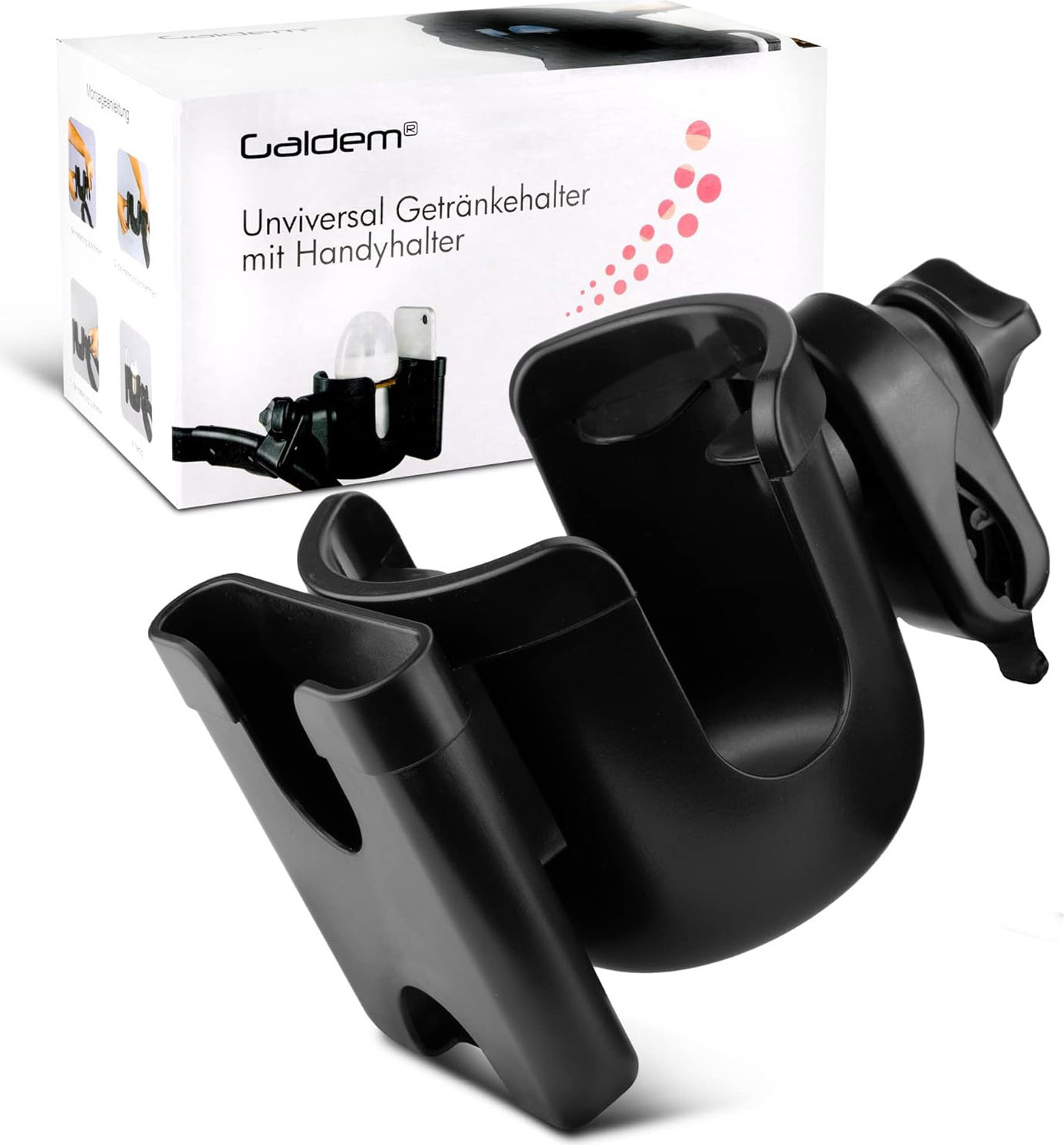 Universal Getränkehalter Für Kinderwagen & Fahrrad - Flaschenhalter Für Babyflaschen & Kaffeebecher