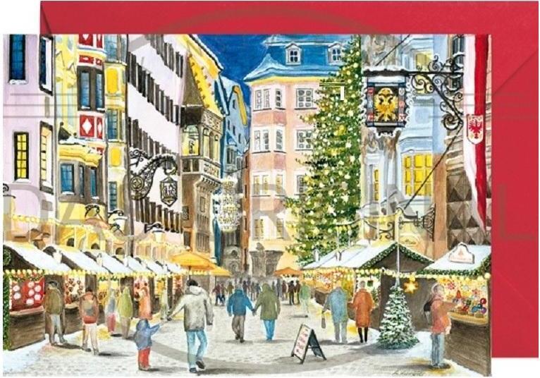 Mini adventný kalendár Innsbruck – Zlatá strecha ako skladací lístok
