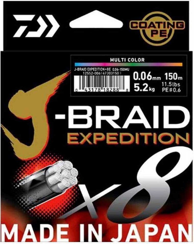 Daiwa J´braid Exp X8 150 M Geflochtene Schnur 0.240 mm 0.240 mm 12551024