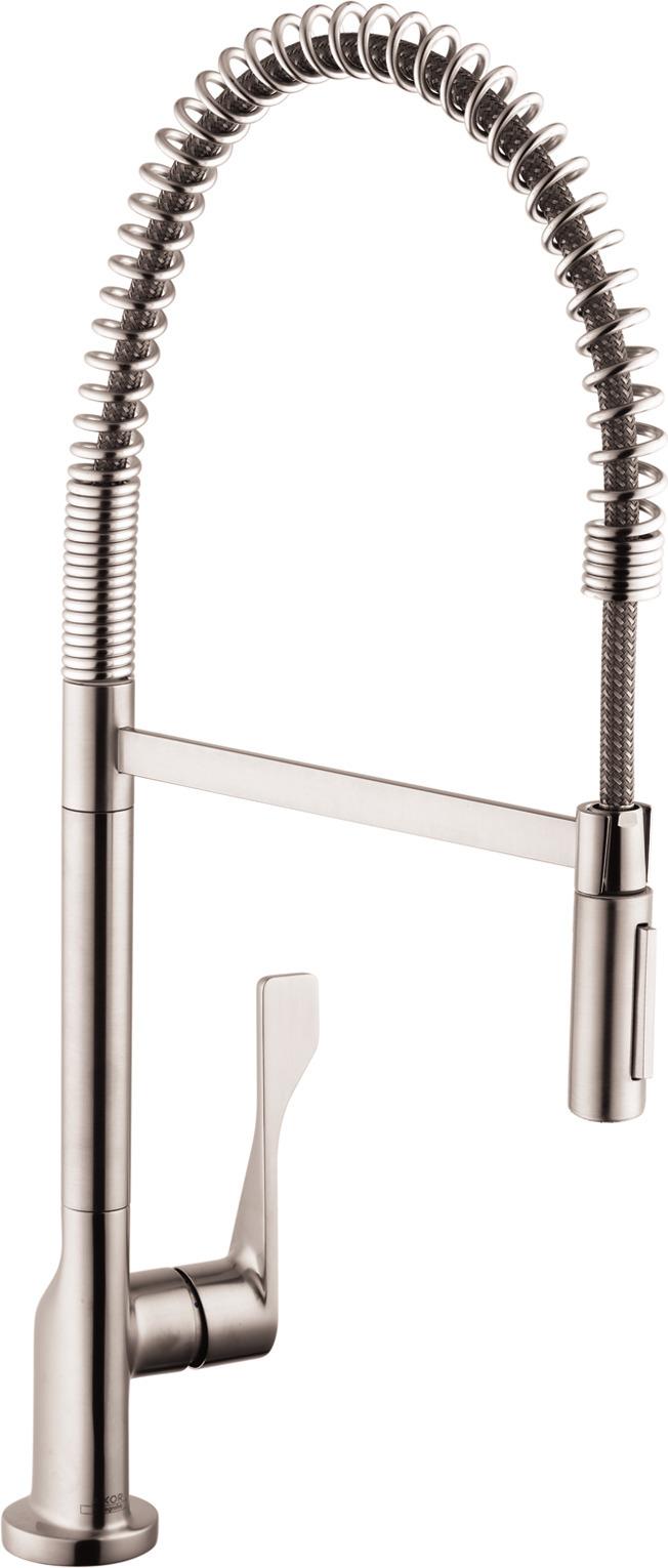 hansgrohe Einhebel-Küchenmischer Semi-Pro AXOR CITTERIO DN 15 steel-optik Image
