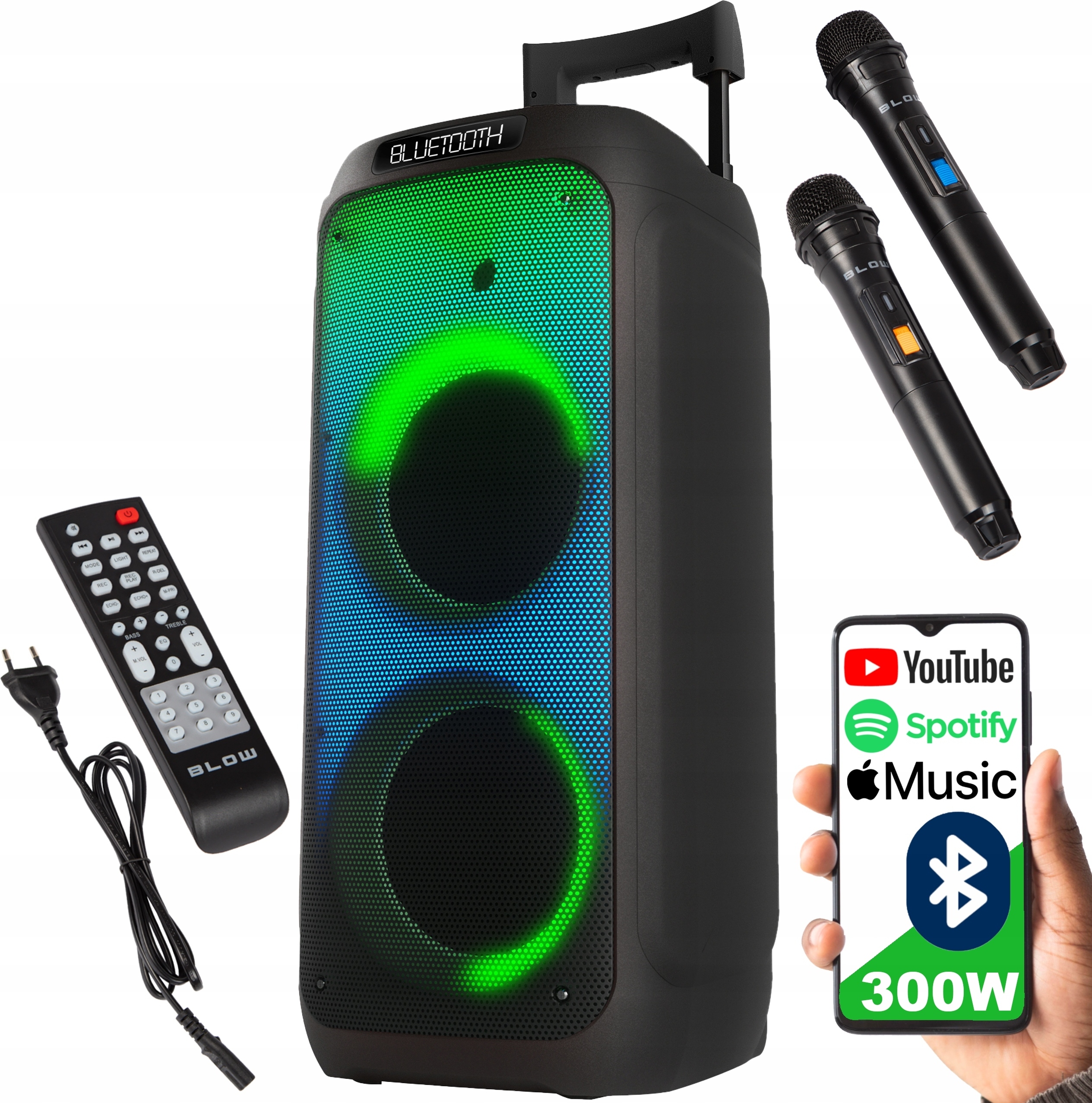Lautsprecher Xxl Bluetooth Blasen Infinity 160 W Karaoke Led Tws Rádio Fm Usb Sd