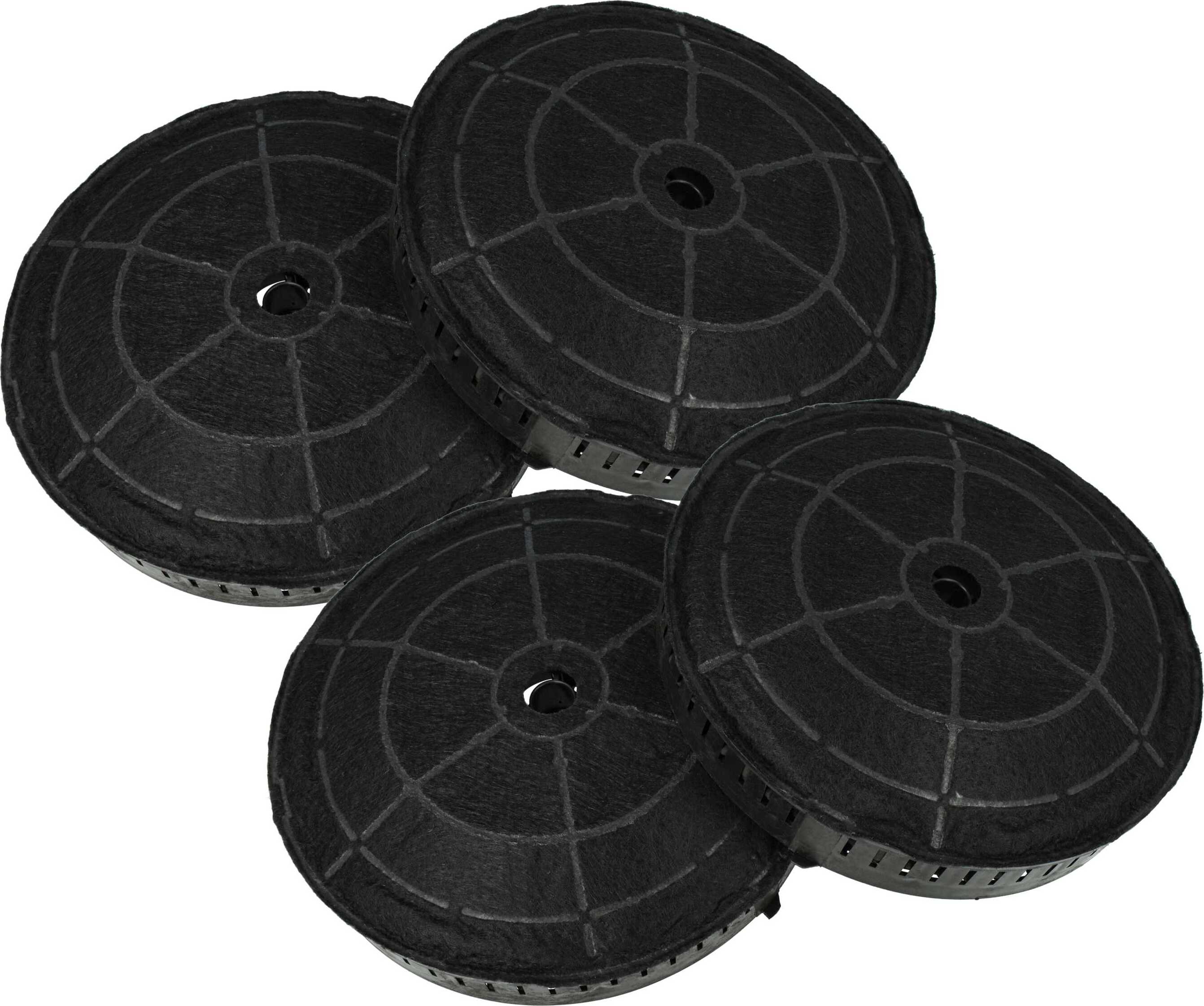 vhbw 4x Aktivkohlefilter kompatibel mit Elica EPRF0079554, EPRF0043353A, EPRF0118268, EPRF0109788, FOLD, ESSENZA, HDOD0090S Dunstabzugshaube - 17,2 cm 182188762-208