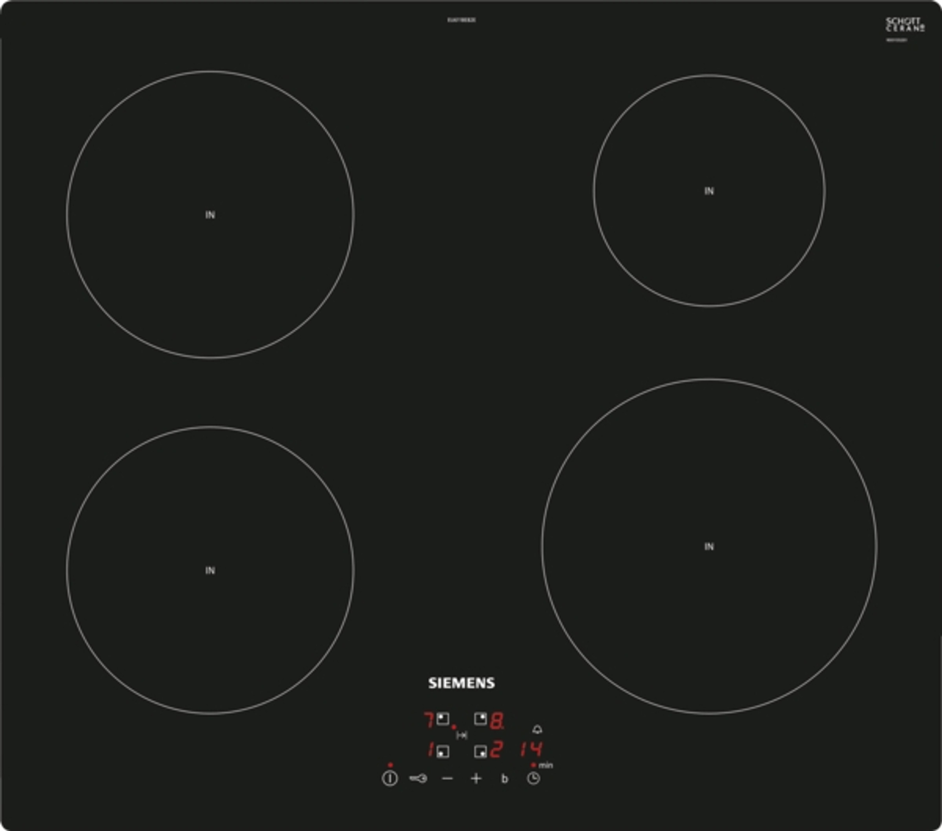 Siemens Induktions-Kochstelle Glaskeramik EU611BEB2E