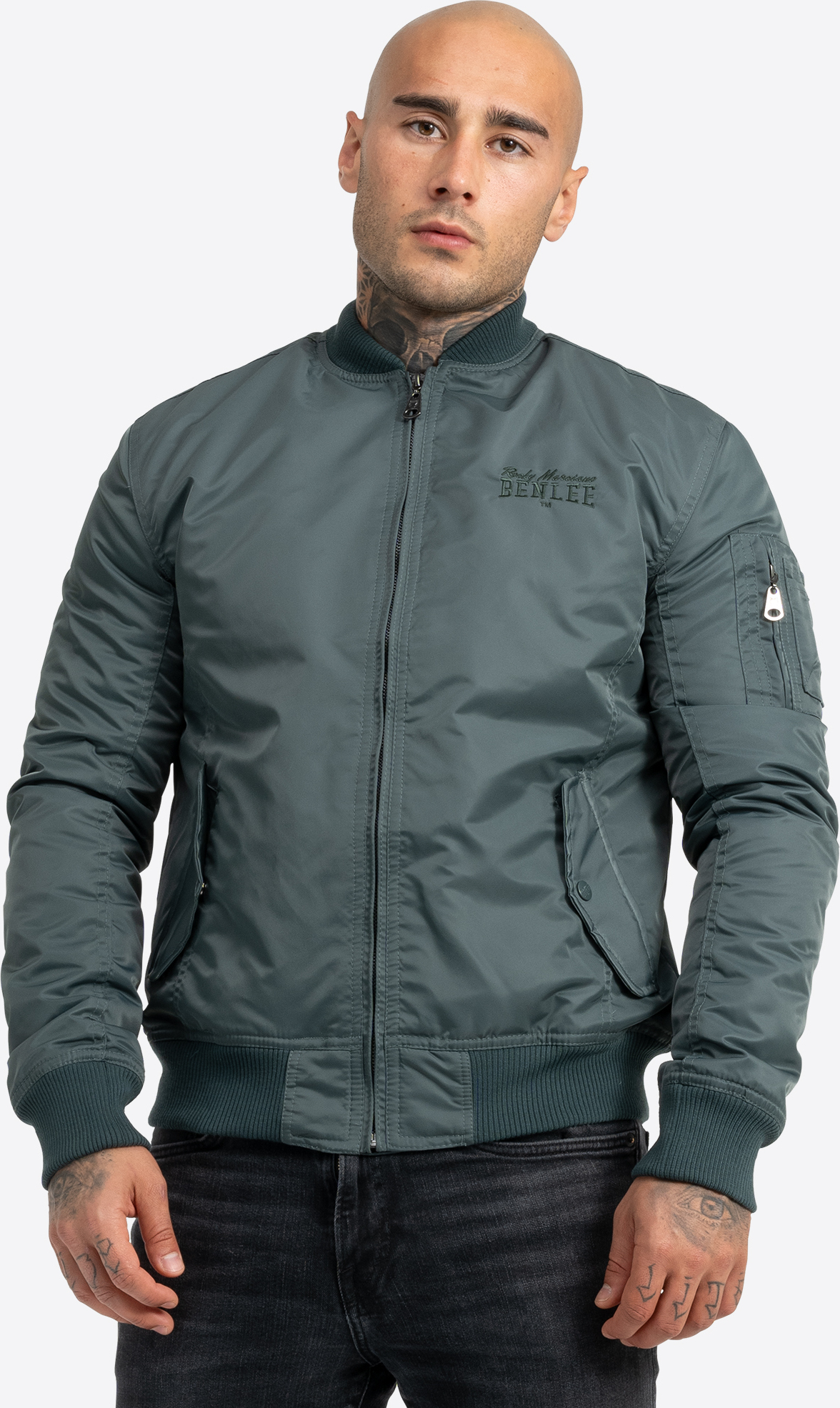 Herren Jacke schmale Passform BRISBANE Olive XL BENLEE 190635