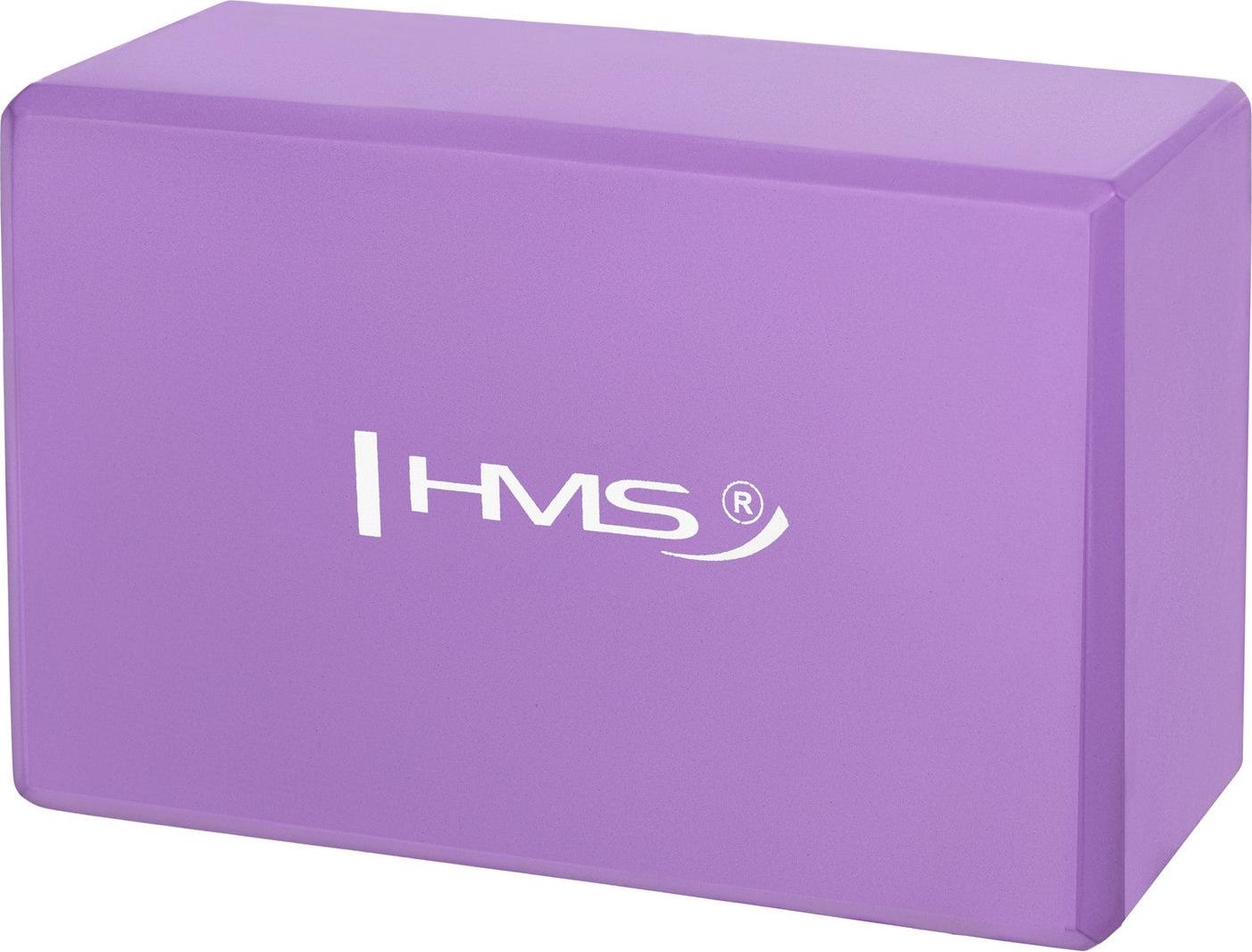 Northix Yogablock, Lila, Leichtschaum, Rutschfest