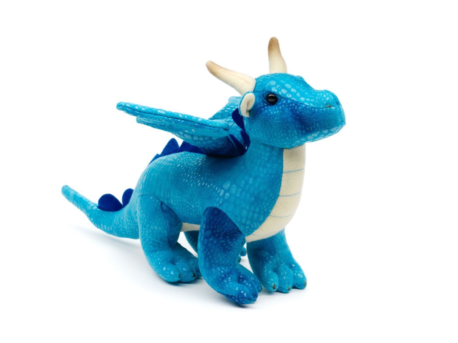 Teddys Rothenburg Drache 20 cm blau Kuscheltier Plüschdrache SD020123-B