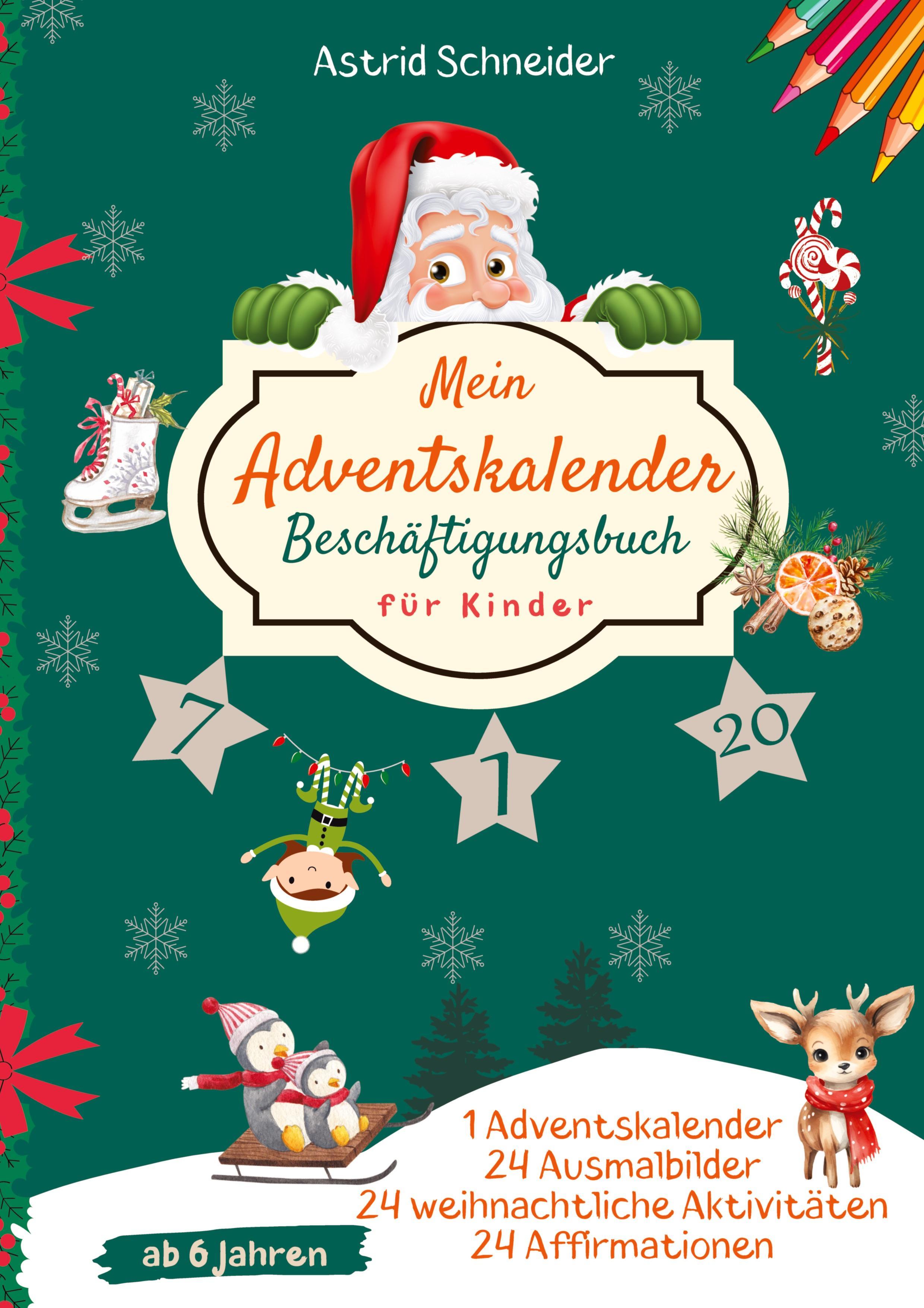 Tredition Mein Adventskalender Beschäftigungsbuch für Kinder ab 6 Jahren: