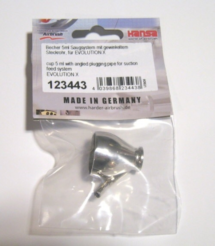 HARDER & STEENBECK GMBH & CO. KG Becher 5 ml, Saugsystem mit gewinkeltem Steckrohr für EVOLUTION X und ULTRA X 123443