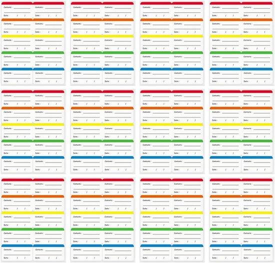 OEM 300 Stück - beschreibbare Vorratsetiketten - für Lebensmittel, Kühlkastenetiketten - für Behälter - für Lebensmittelklassifizierung, Mahlzeitenbereitung 2026