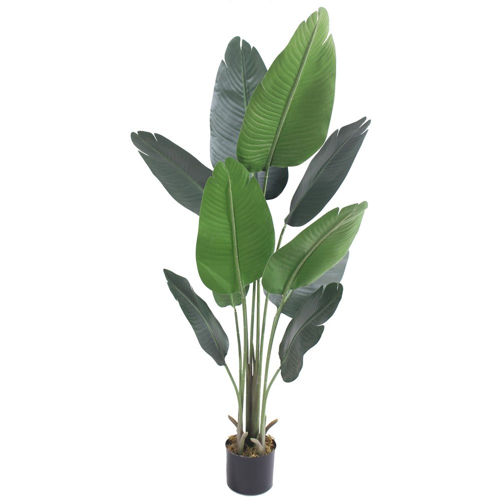 vidaXL Künstlicher Bananenbaum mit Topf Kunstpflanze Dekopflanze 175 cm Grün 