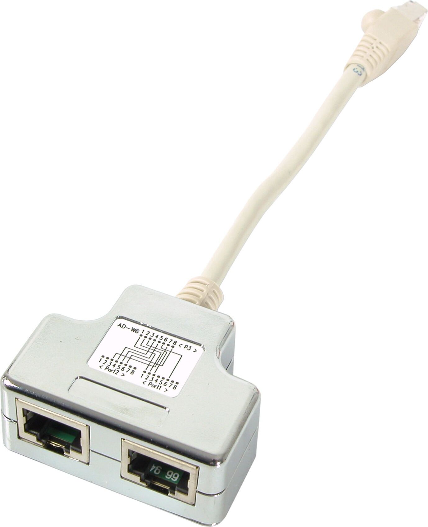 EFB T-Adapter Cat.6 2 x 10/100BaseT für Cablesharing K5126.015