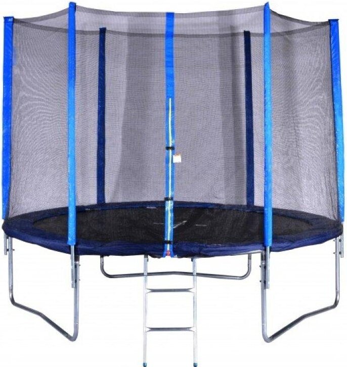 Trampolína Spartan 305 cm se sítí a žebříkem - SET Modrá