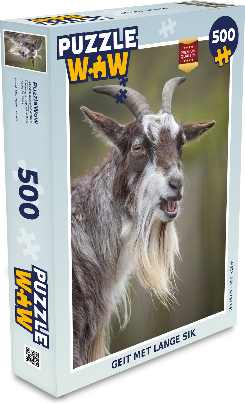 MuchoWow® Puzzle 500 Teile Ziege - Ziegenbart - Tiere - Denken - Spiel - Toy 137|66559978