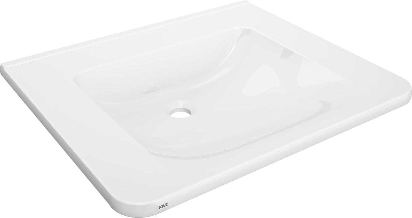 KWC AR Einzelwaschtisch, MEDCARE, MIRANIT, 650x150x550 mm, weiß 2030072431