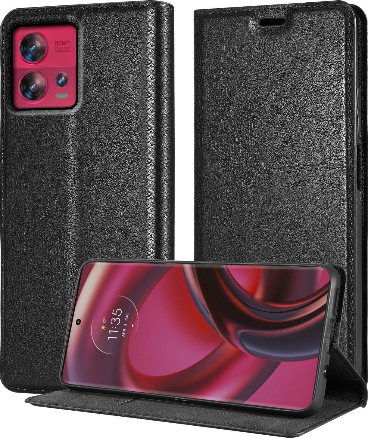 Motorola Edge 40 Hülle – Flüssigsilikon, Rutschfest, Stoßfest, Schwarz, Mit Wärmeableitung