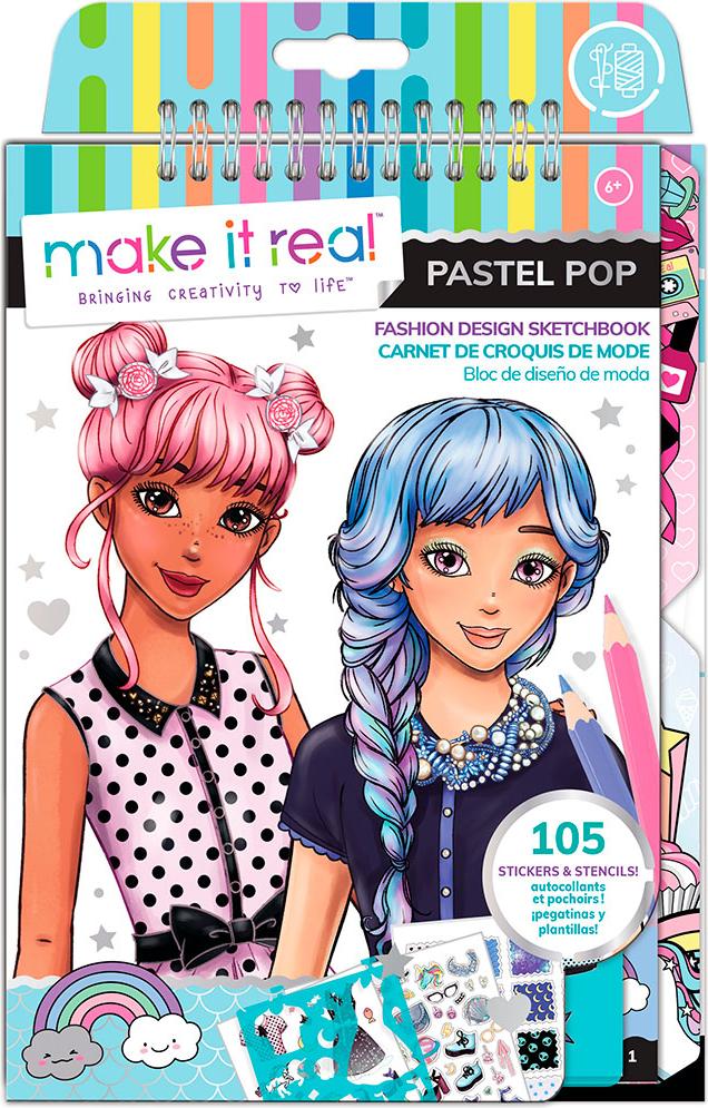 Make It Real Pastel Pop Skizzenbuch One Size MIR3205