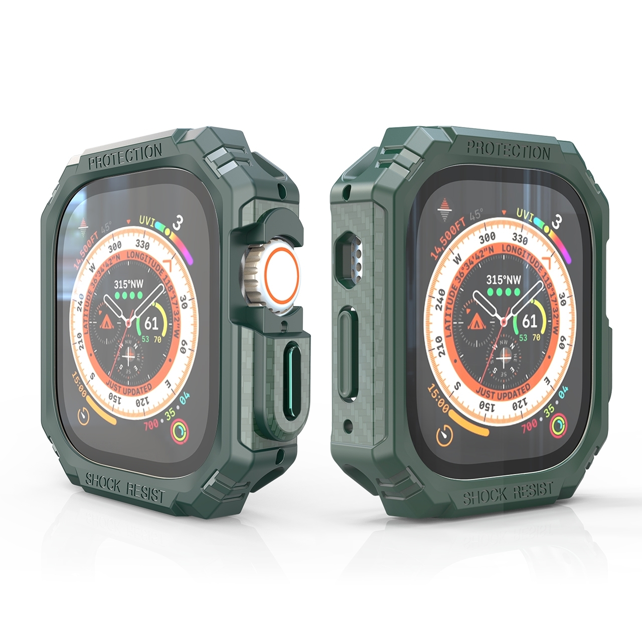 Pre Apple Watch Ultra 1 + 2 49 mm Nárazuvzdorný kryt trupu puzdra PC / TPU