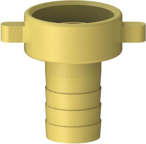 Js Ms-Schlauchverschraubung 2-Teilig,Flachdichtend,5/8"X3/4"