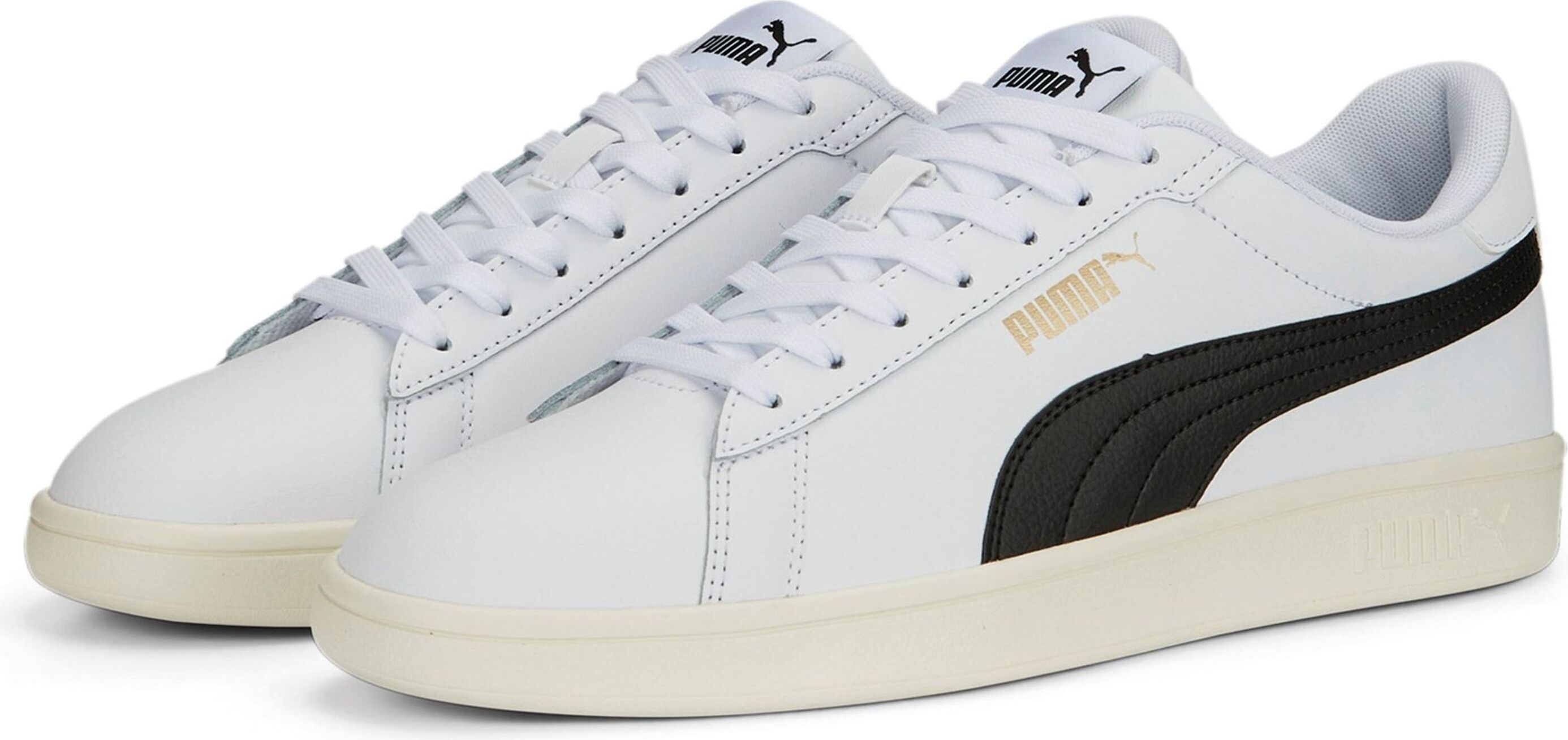 Puma Puma Smash 3.0 L - puma white-puma black-puma gol, Größe:6