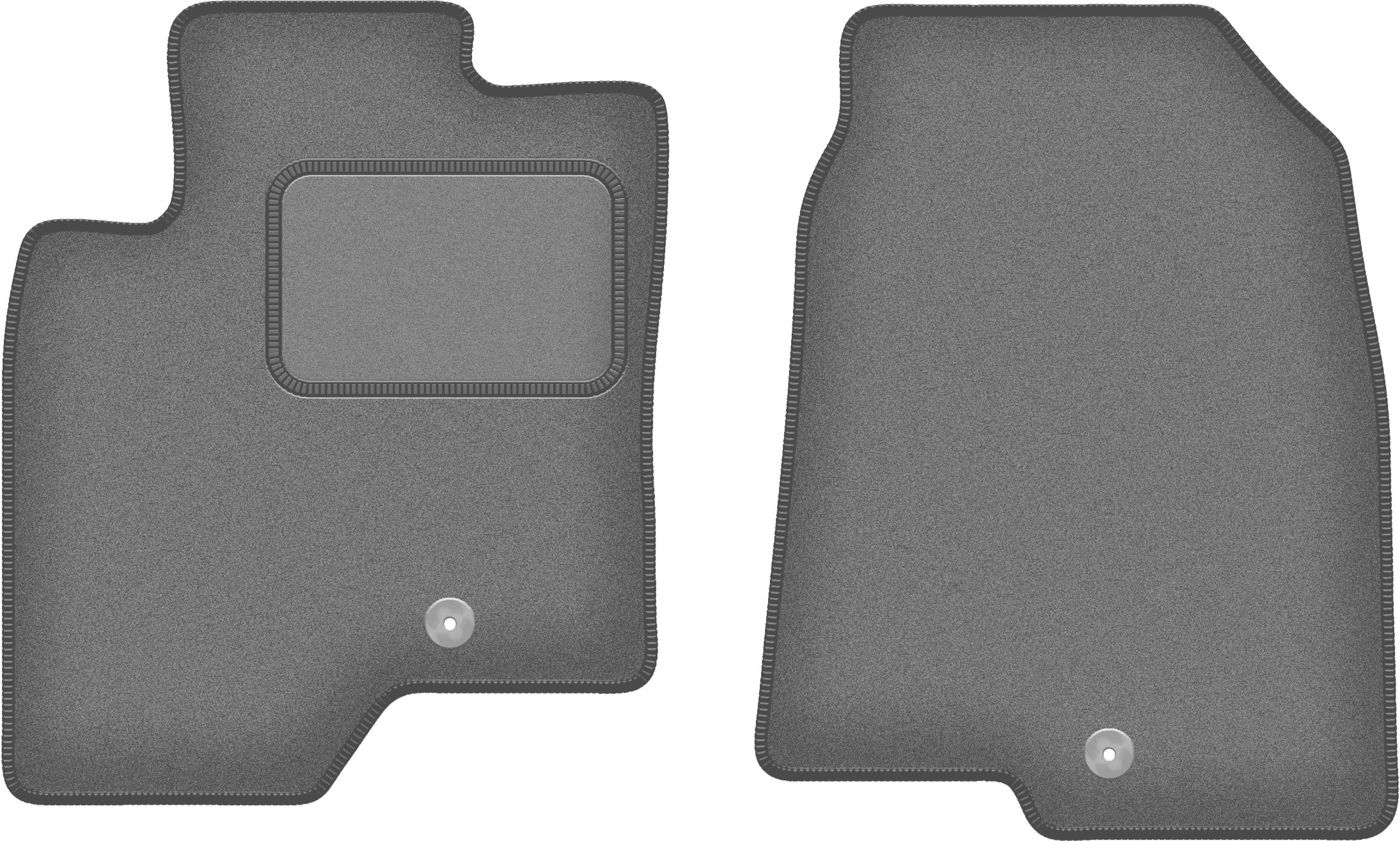 Gummimatten Für Opel Meriva B (2010-2017) - 2-teiliges Set Vorne Schwarz