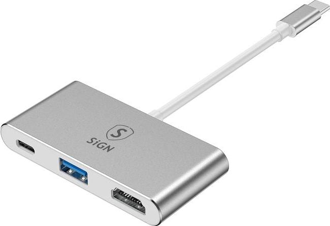 USB-C Hub pre HDMI 4K, USB-A 3.0 a USB-C 100W
