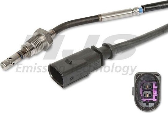 HJS Emission Technology HJS 92 09 4125 Abgastemperatursensor für VW Transporter V Bus (7HB, 7HJ, 7EB, 7EJ, 7EF, 7EG, 7HF, 7EC) M14x1.5 515mm