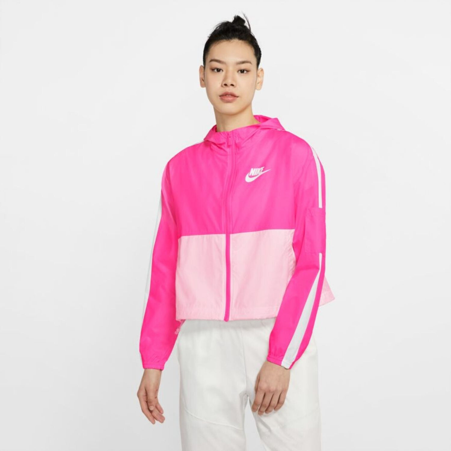 Jacke NIKE Sportswear Woven Rosa / Weiß Rosa L 1058053