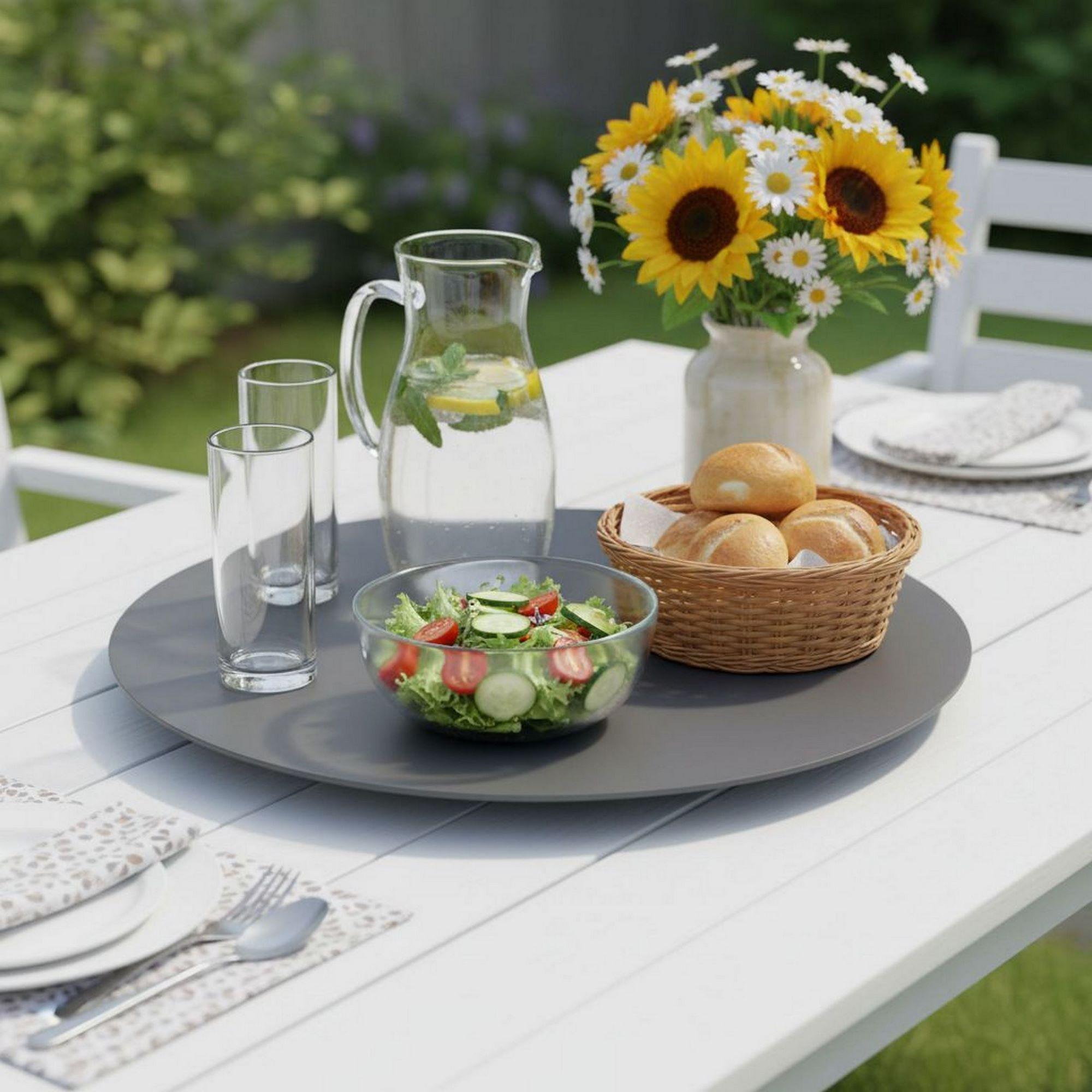 Lesli-living Lesli Living Drehteller Lazy Susan anthrazit ø 60 cm LE43200