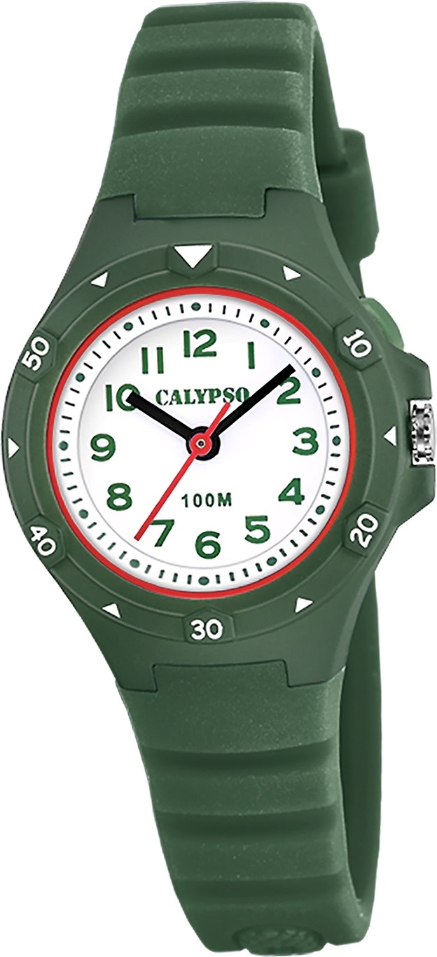Detské hodinky Calypso pre mládež gumové zelené Náramkové hodinky Calypso Junior D2UK5846/4
