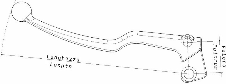 Domino Schwarzer Kupplungshebel 1065910