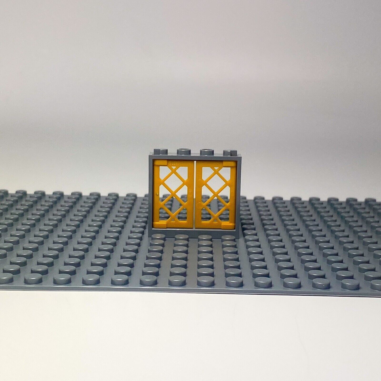 LEGO® 1x4x3 Okno Zlatý sivý rám pre dom, stavebnica NEW! Množstvo 100x