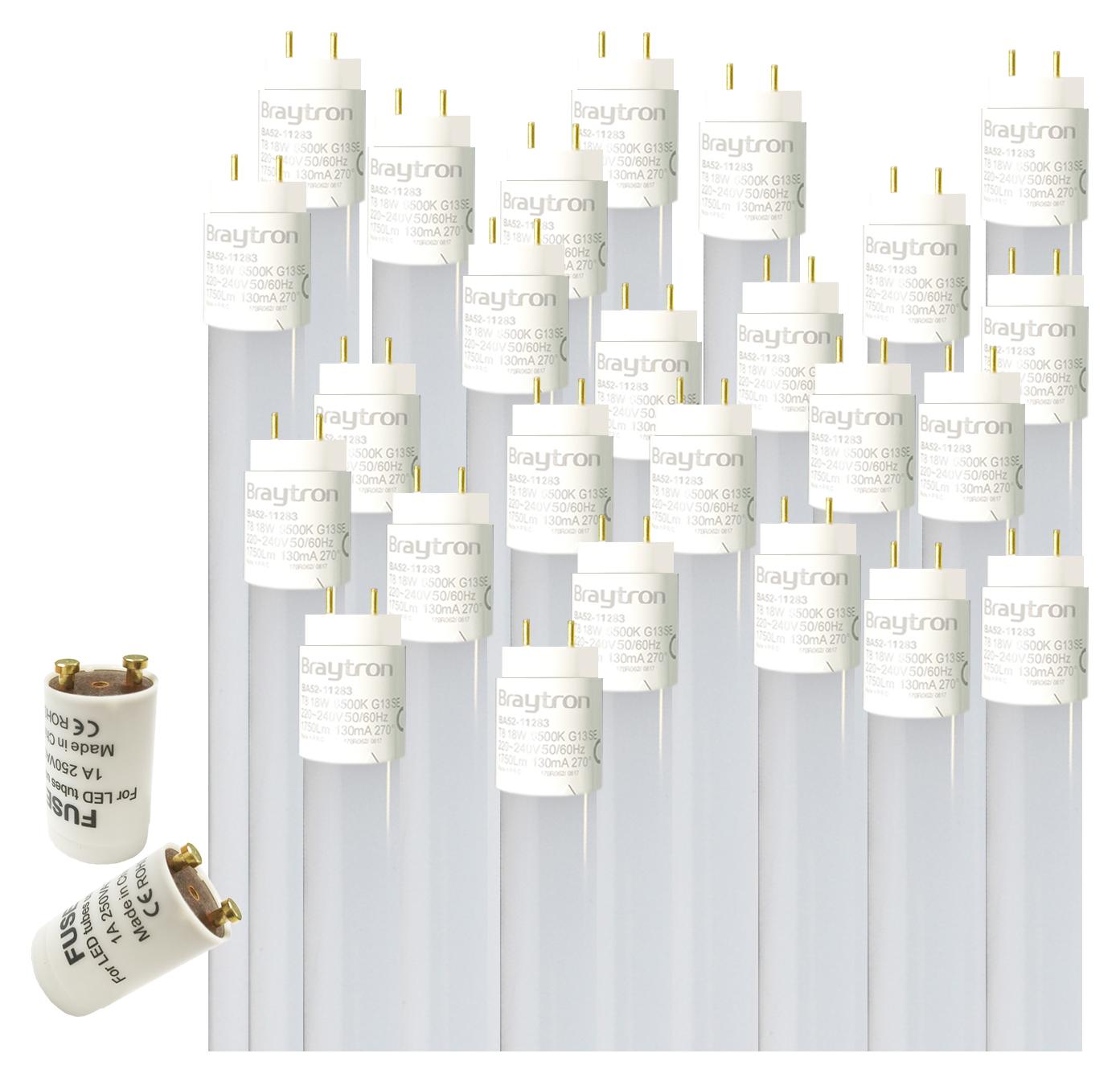Aigostar 25x T8 LED Glas Röhre Tube Leuchtstoffröhre inkl. LED Starter 60cm Kaltweiß