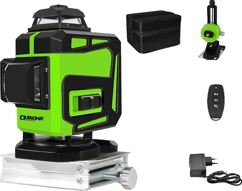 Laserová vodováha so zeleným lúčom, diaľkové ovládanie, vysoká viditeľnosť, IE16C