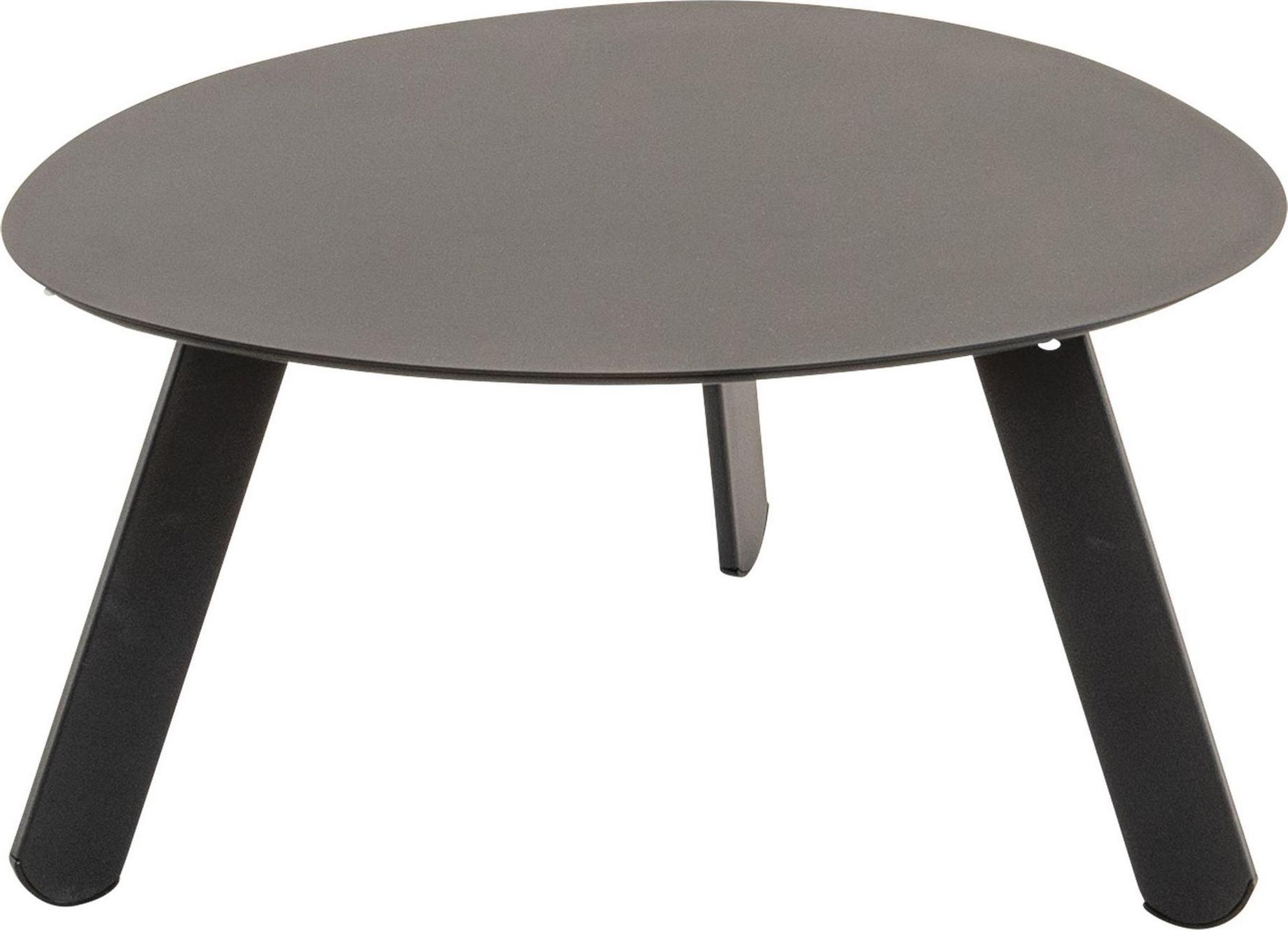 Lesli-living Lesli Living Indoor & Outdoor Beistelltisch "Tiki" oval schwarz 41054