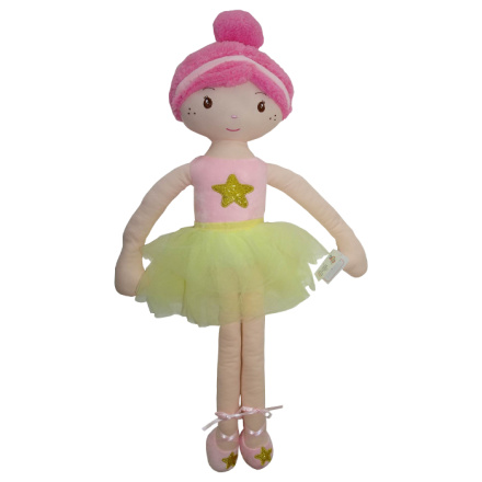 Tulilo Ballerina Stoffpuppe, 70 cm - rosa