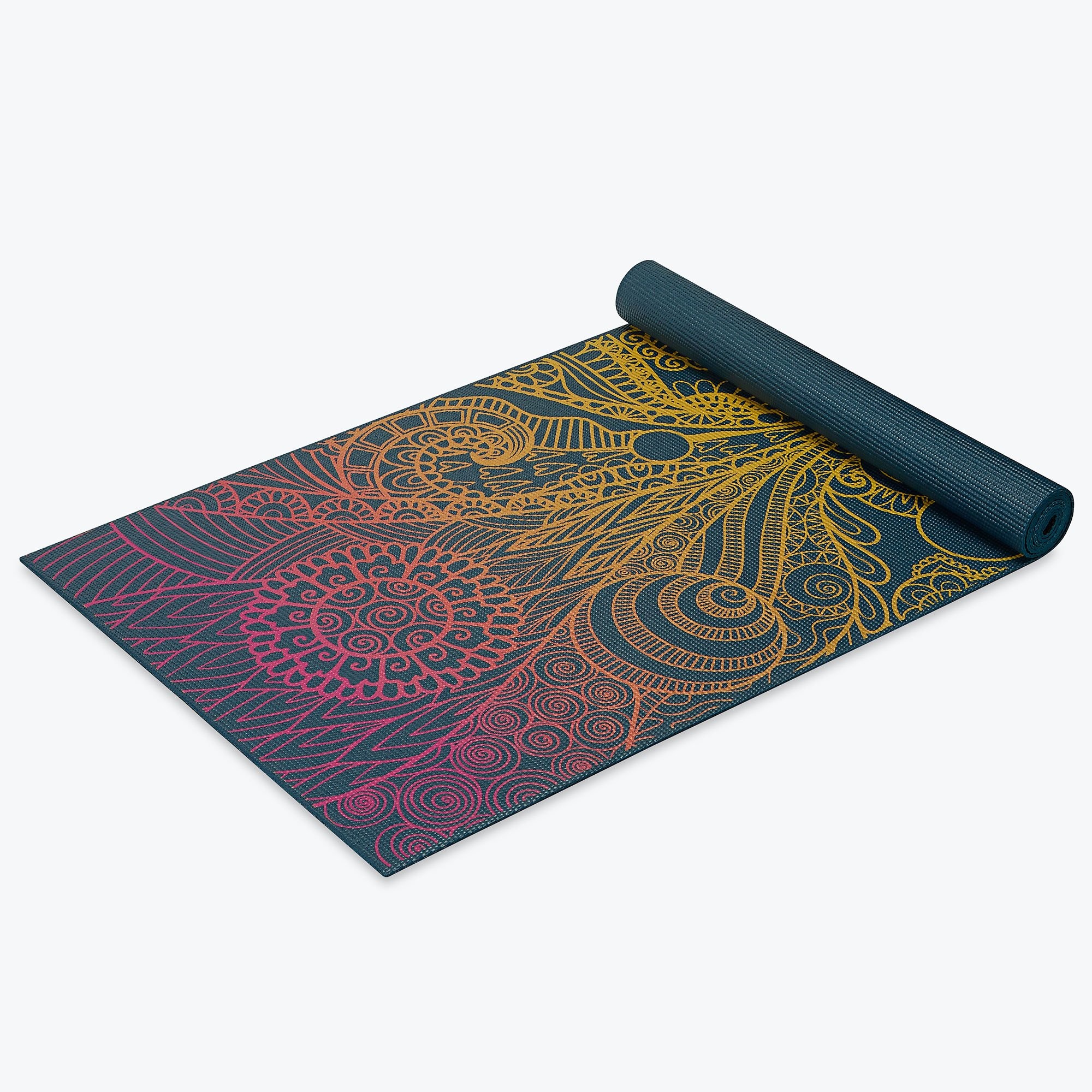 Gaiam 4mm Yoga Mat,Vivid Zest Vivid Zest Vivid Zest ONESIZE 63414