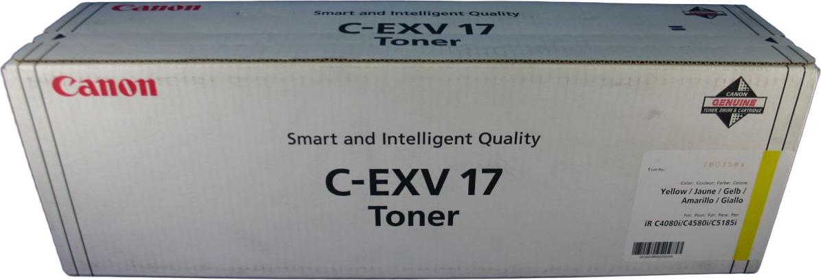 Canon C-EXV17 Toner Yellow, 30000 strany, Žltá, 1 kusov