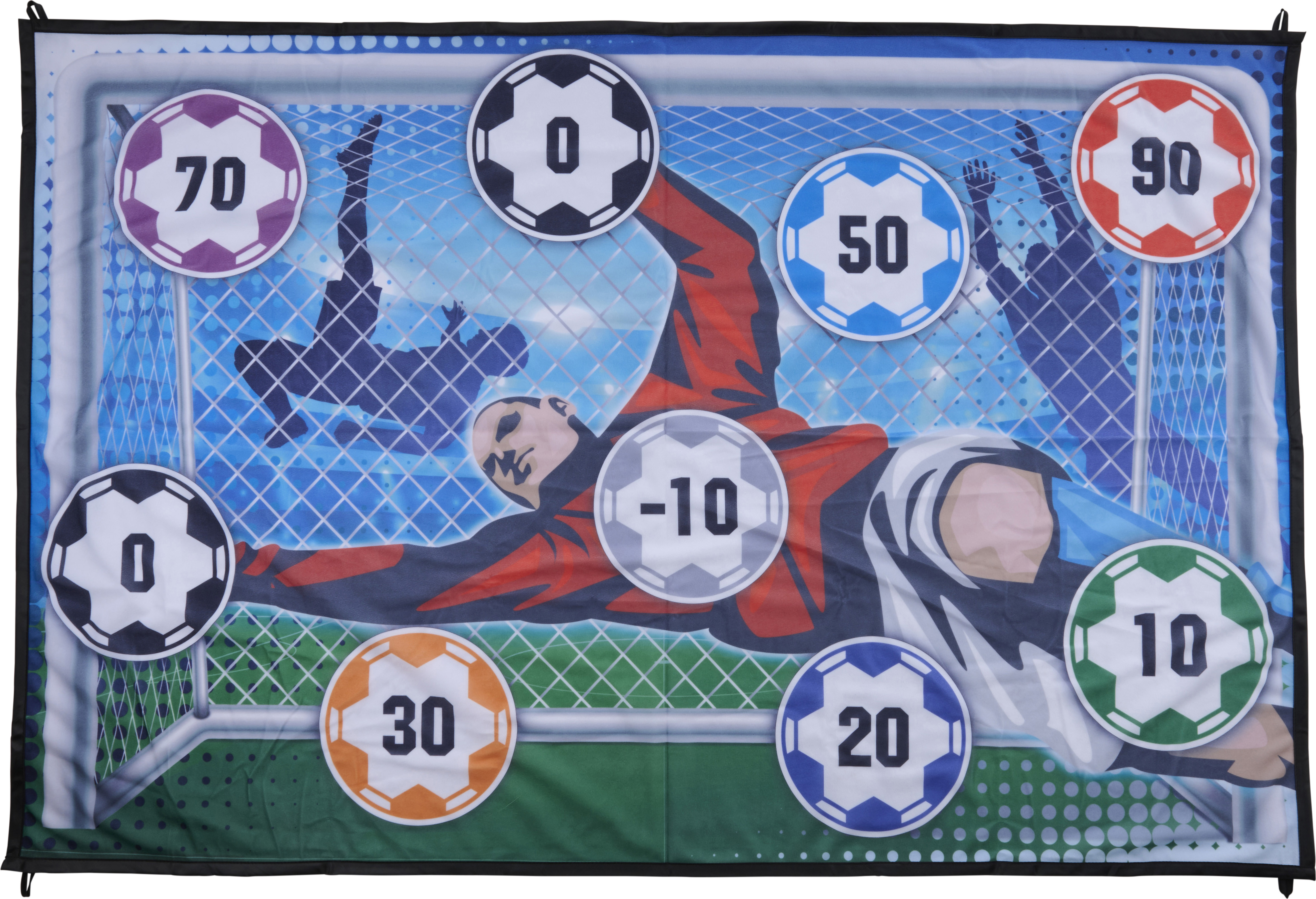 Eddy Toys Fußballtor Spielset - Fußball Trainingszubehör mit Zielscheibe und Ball - Innen und Außen